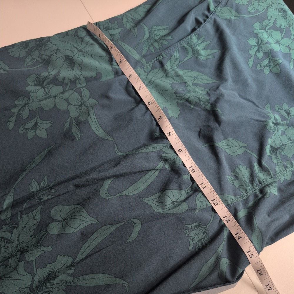 Toad&Co Sunkissed Maxi Dress Teal Green Floral Cutout Back Spring 24 Womens M - Picture 10 of 12